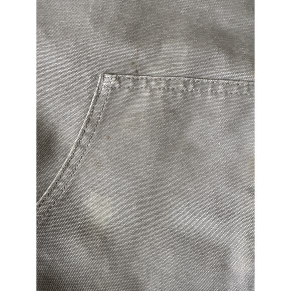 Carhartt Beige Distressed Hooded Jacket 2XL - Picture 7 of 10